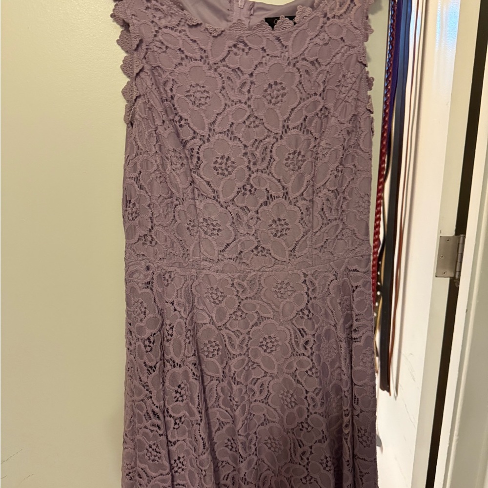 City Studio Purple Midi Dress
